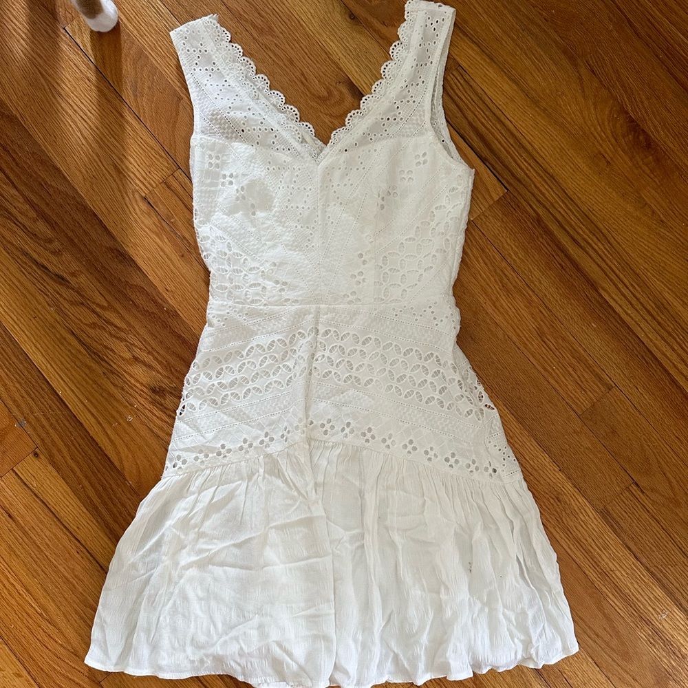 White lace boutique dress size xs